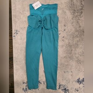 NWT Gymshark Teal Glute Boost Seamless Leggings, Medium